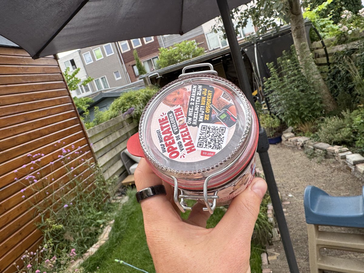 Ellemel-pot met QR-speurtocht op de deksel